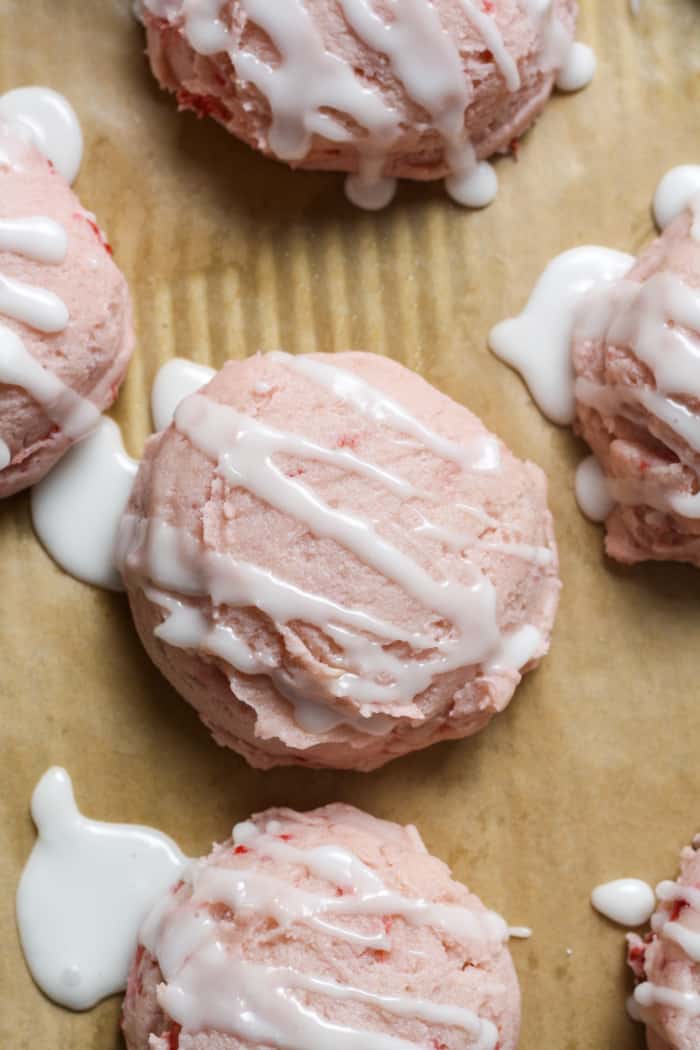 Soft strawberry cookies.