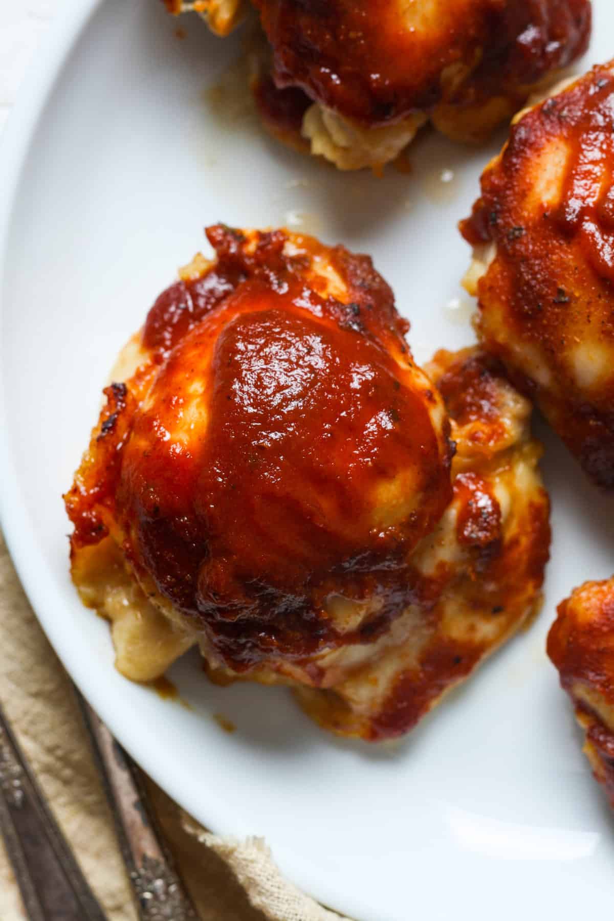 Bbq Chicken Thighs Organically Addison