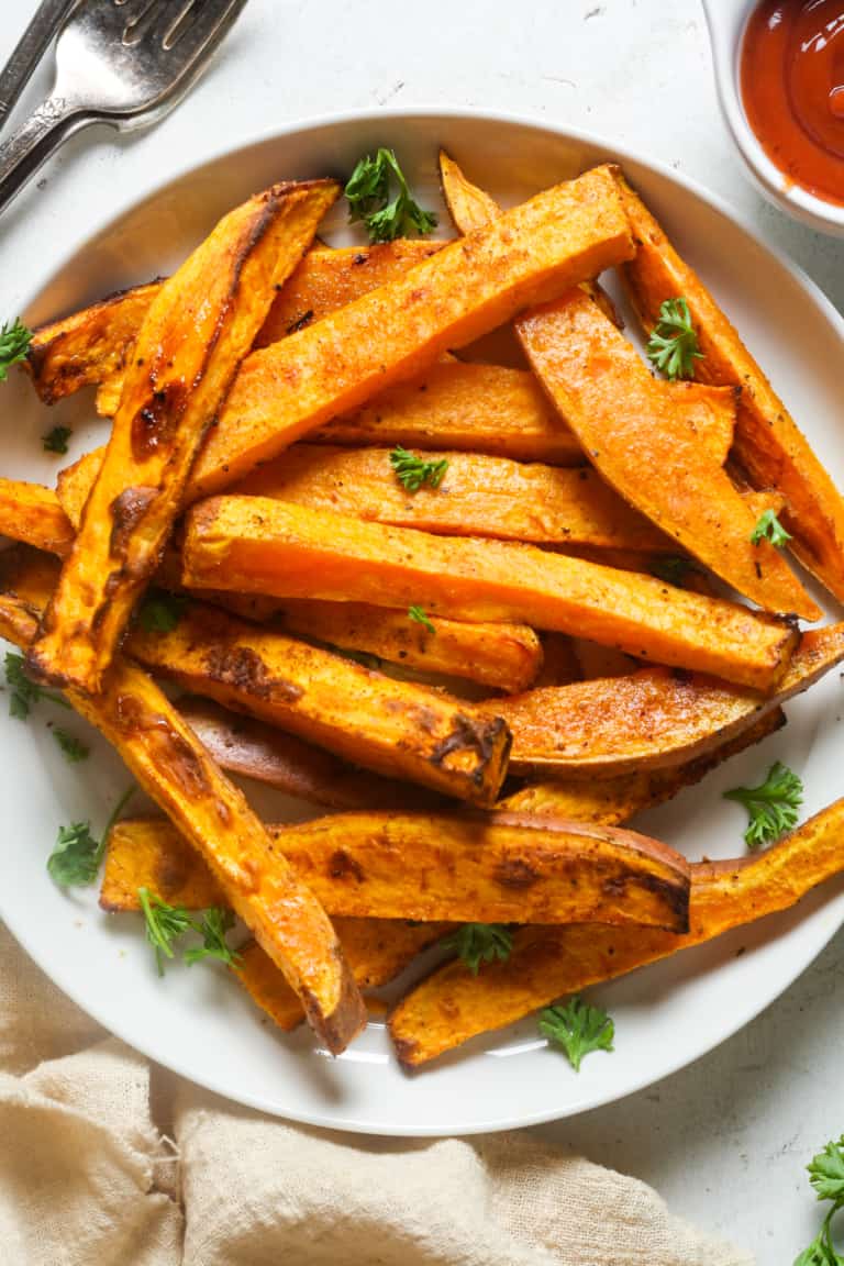 Air Fryer Sweet Potato Fries - Organically Addison