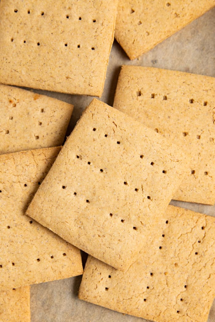 Crackers with holes.