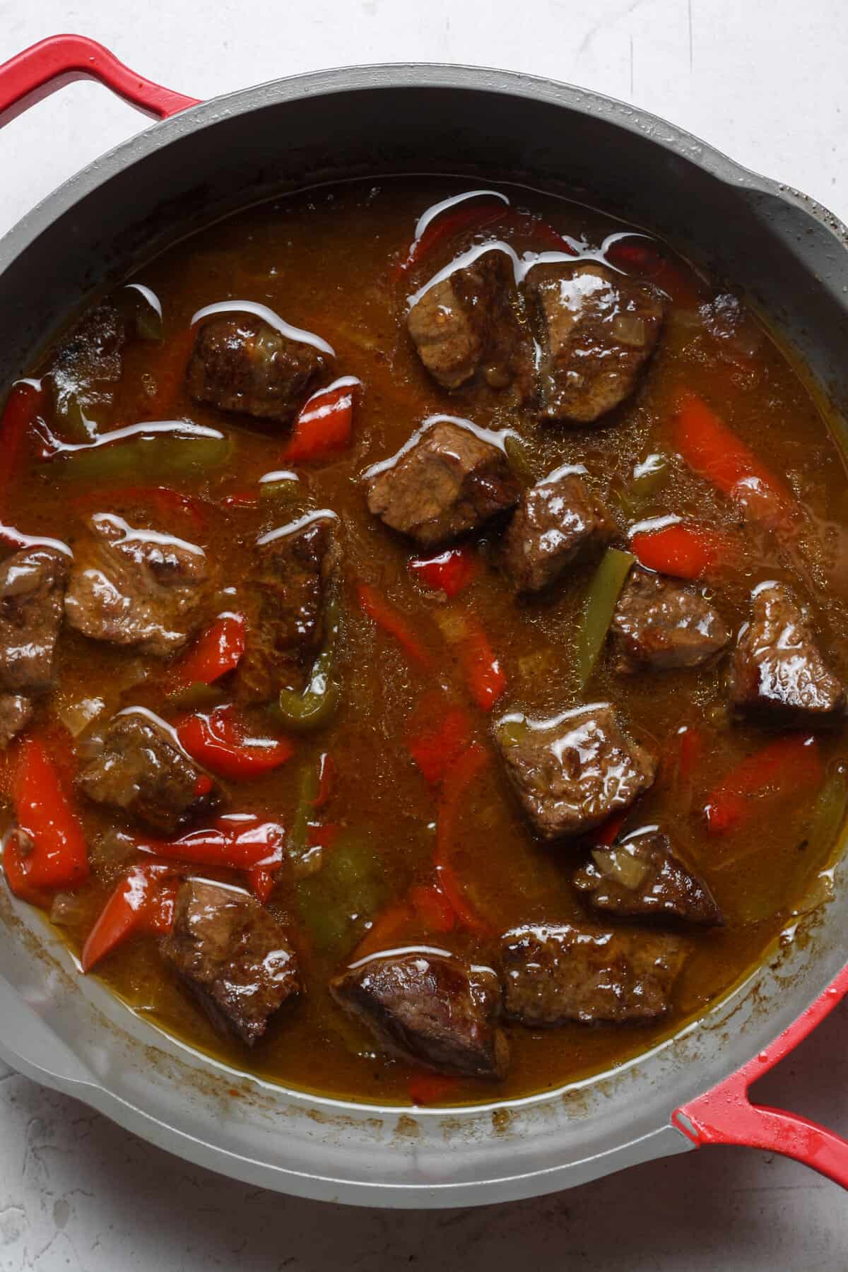 Beef Tips and Rice