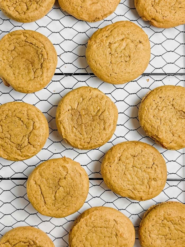 Soft baked spiced cookies.