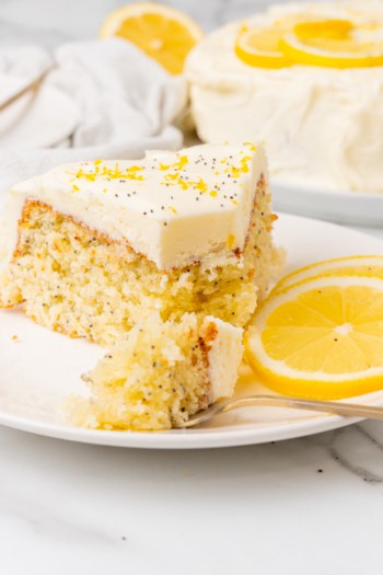 Lemon Poppy Seed Cake - Organically Addison