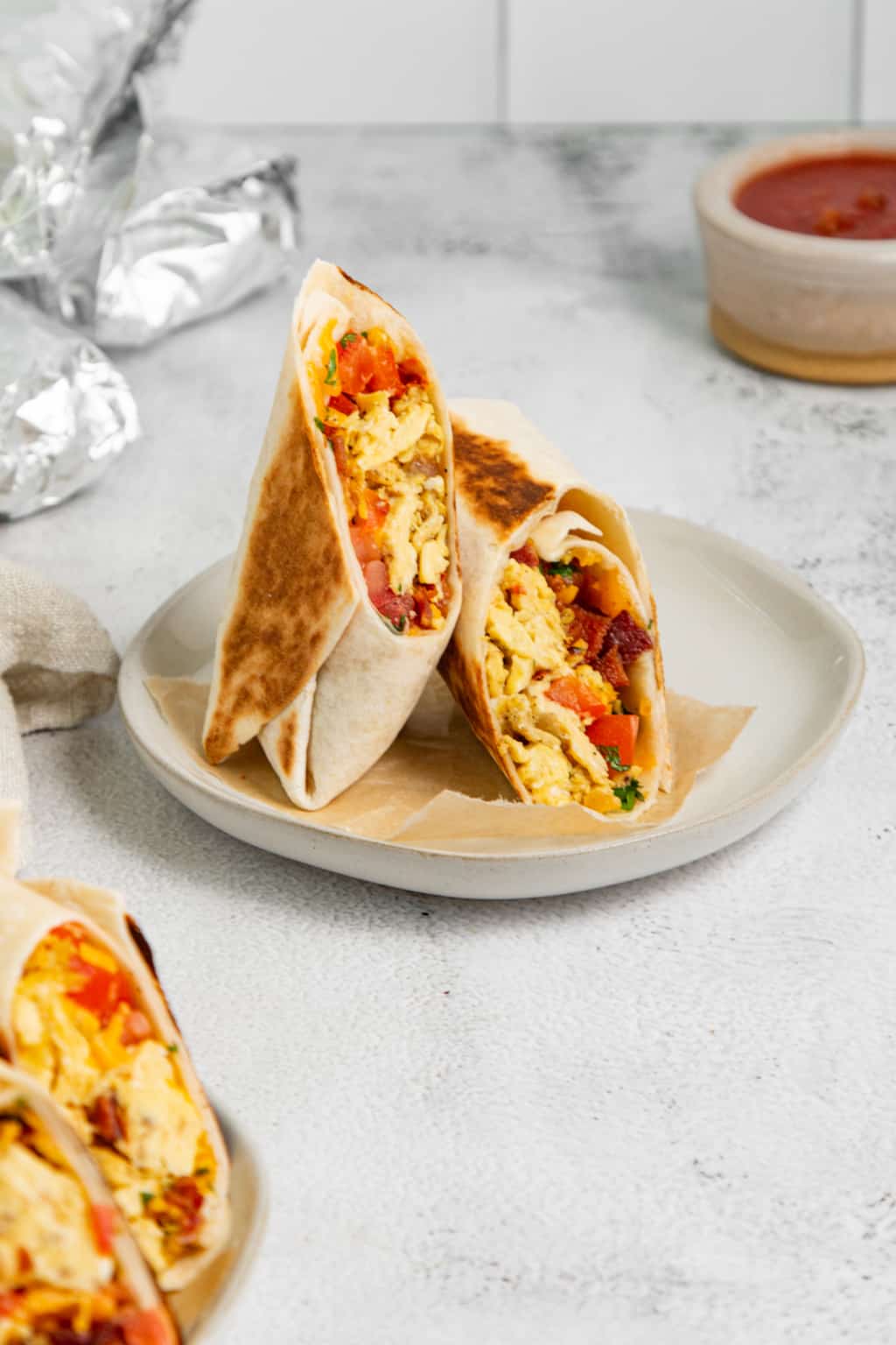 Healthy Breakfast Burritos Organically Addison