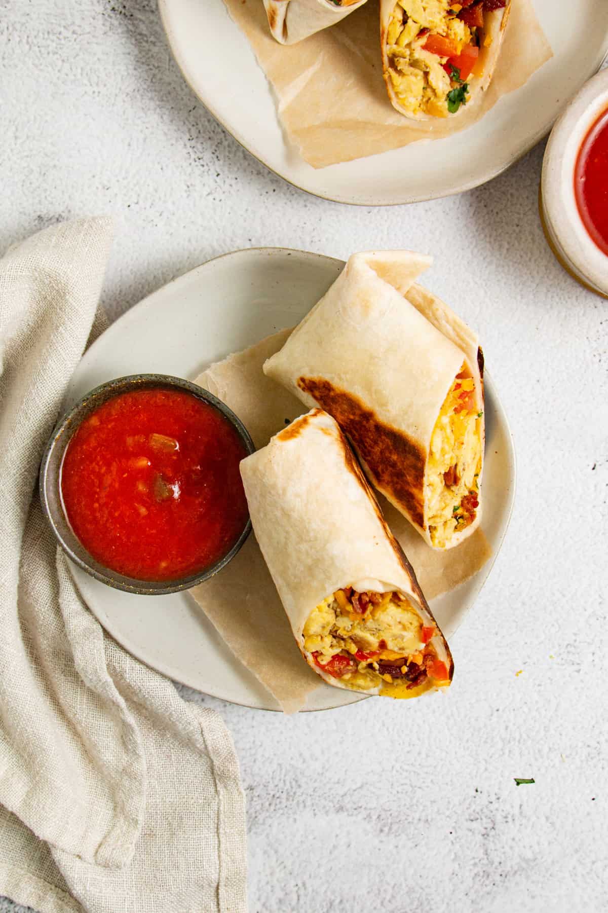 Healthy Breakfast Burritos Organically Addison