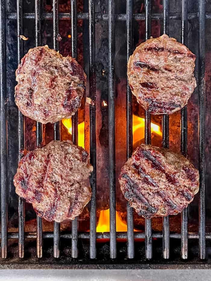 Char grilled burgers.