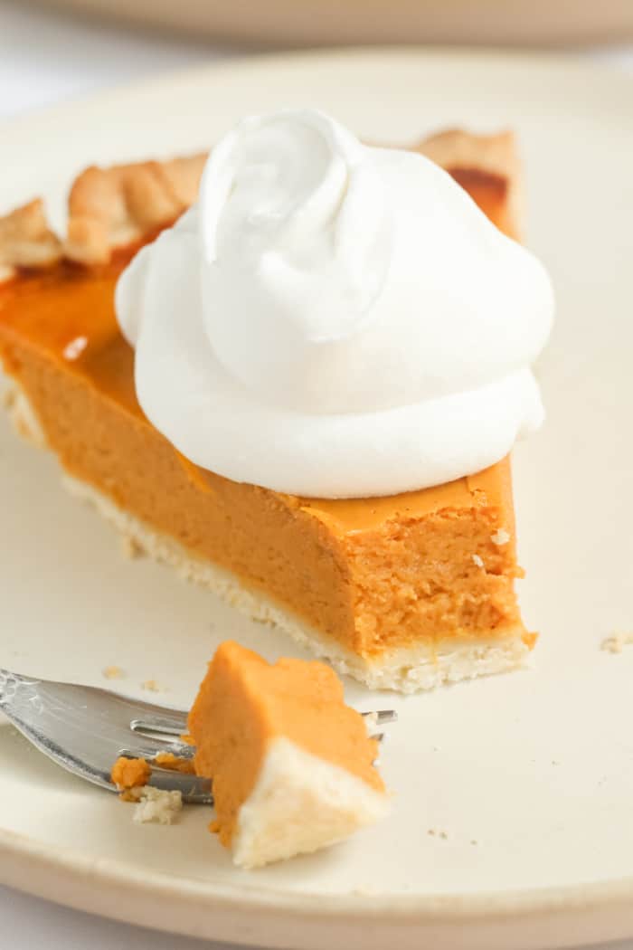 Healthy pumpkin pie.