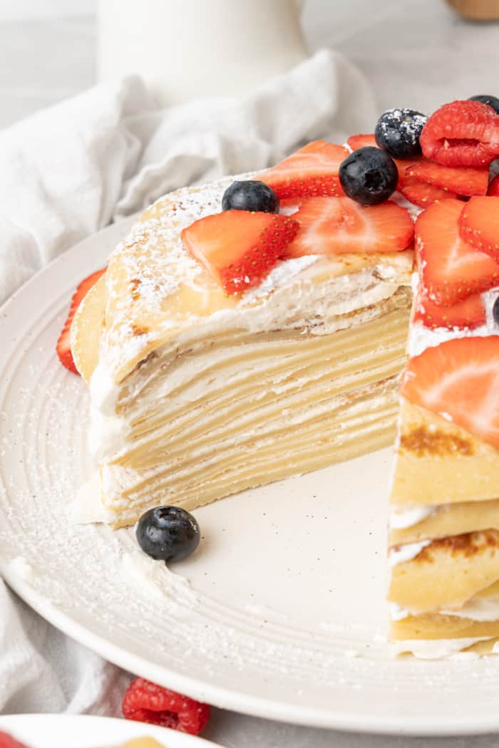Layers of thin pancakes
