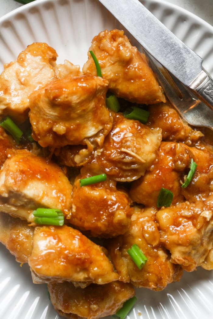 Saucy Chinese chicken.