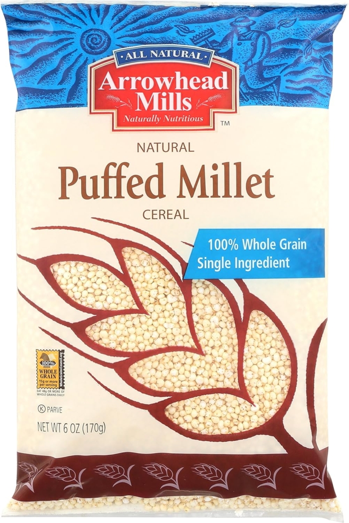 Puffed millet.