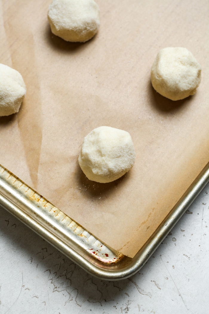 Sugar dough balls.