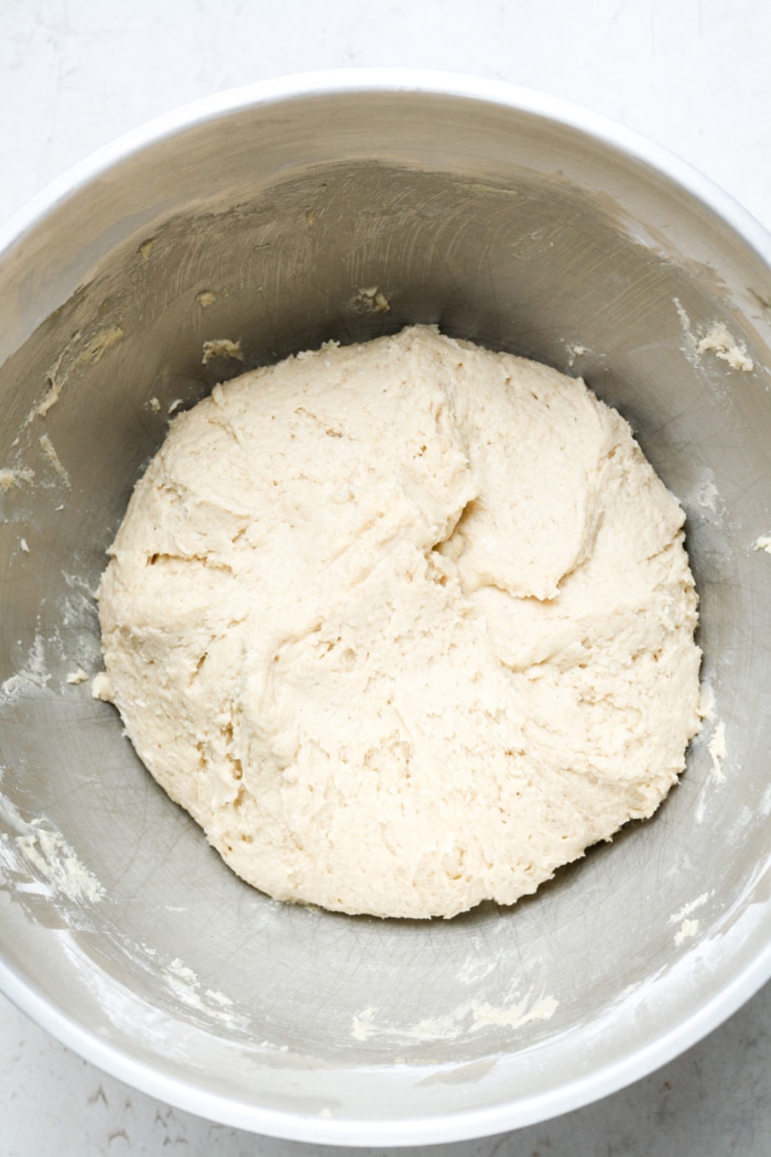 Bowl of dough.
