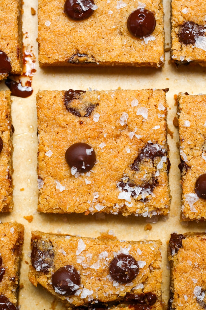 Brown butter chocolate chip cookie bars.