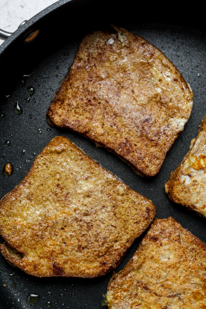 Seared French toast.