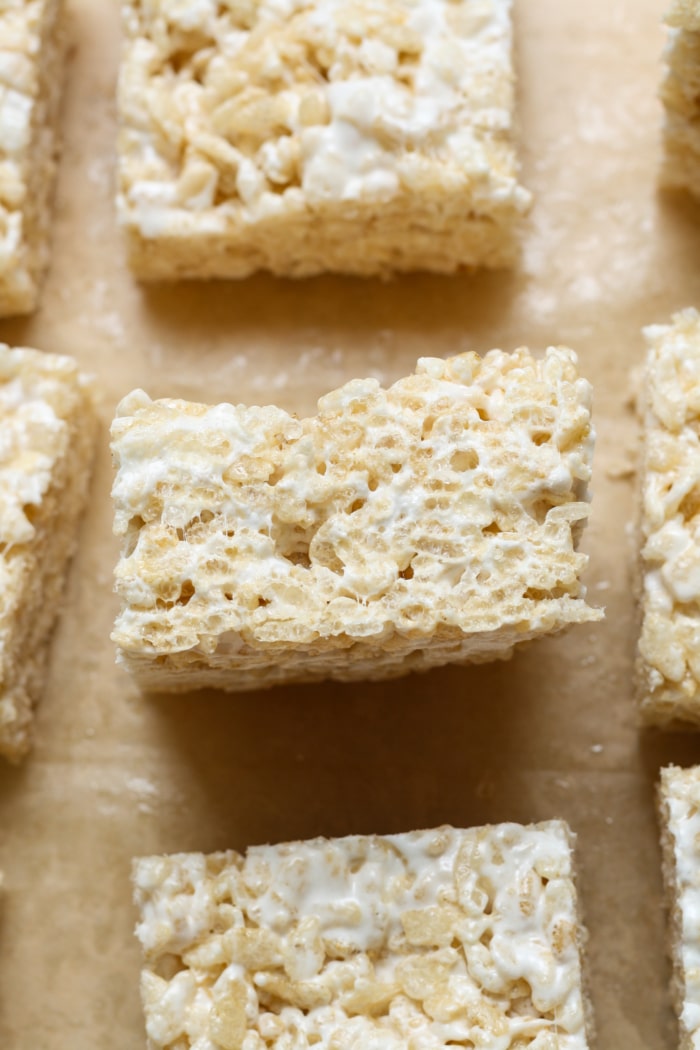 Rice cereal square.