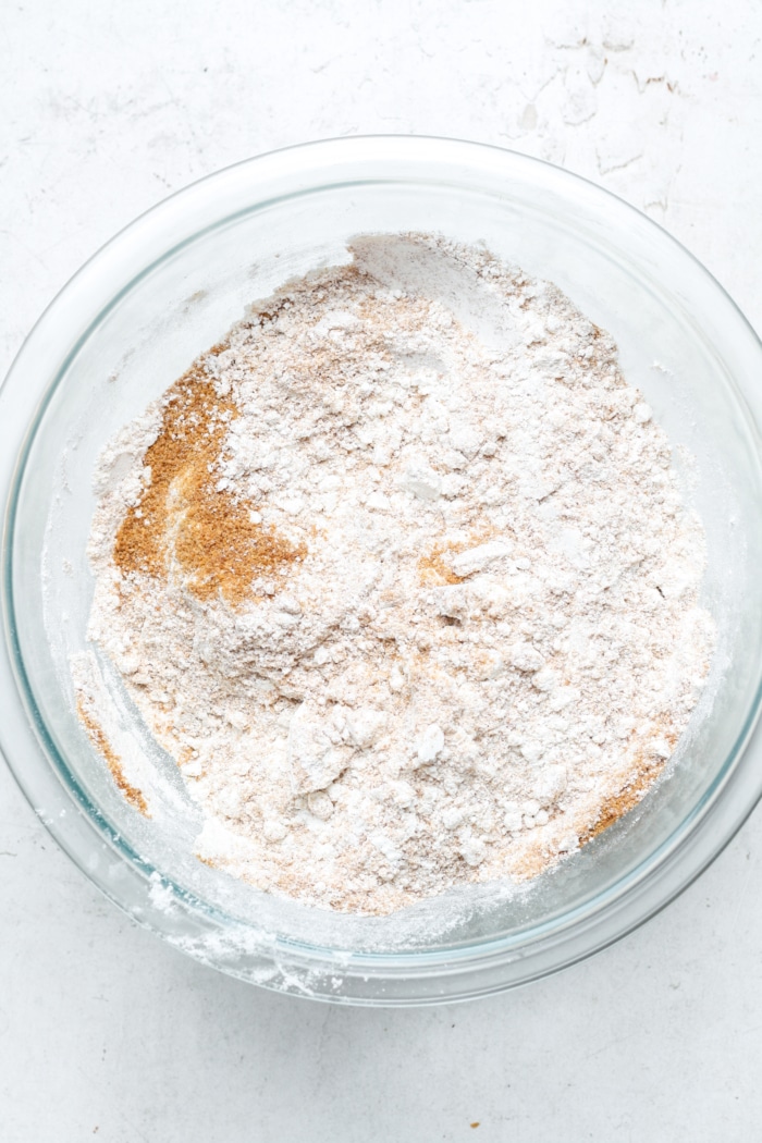 Gluten free flour and coconut sugar.