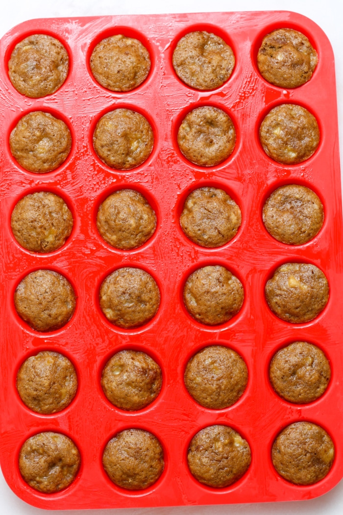 Silicone muffin pan.