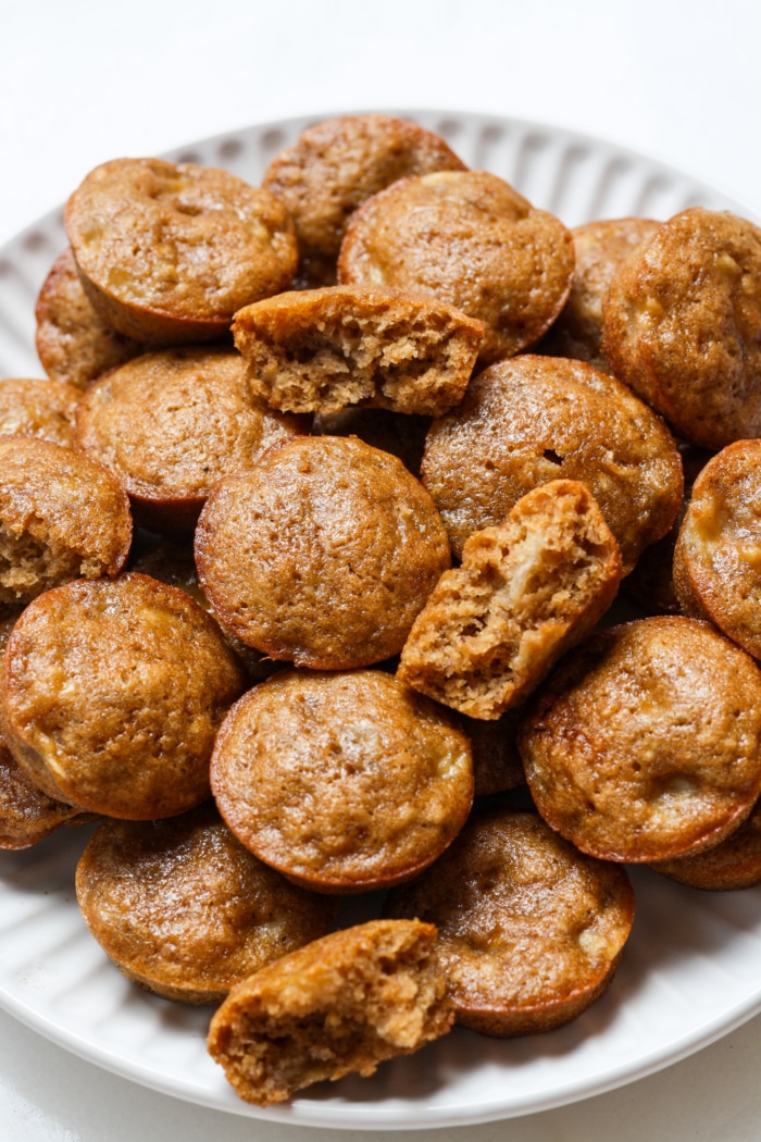 Mini banana muffins.