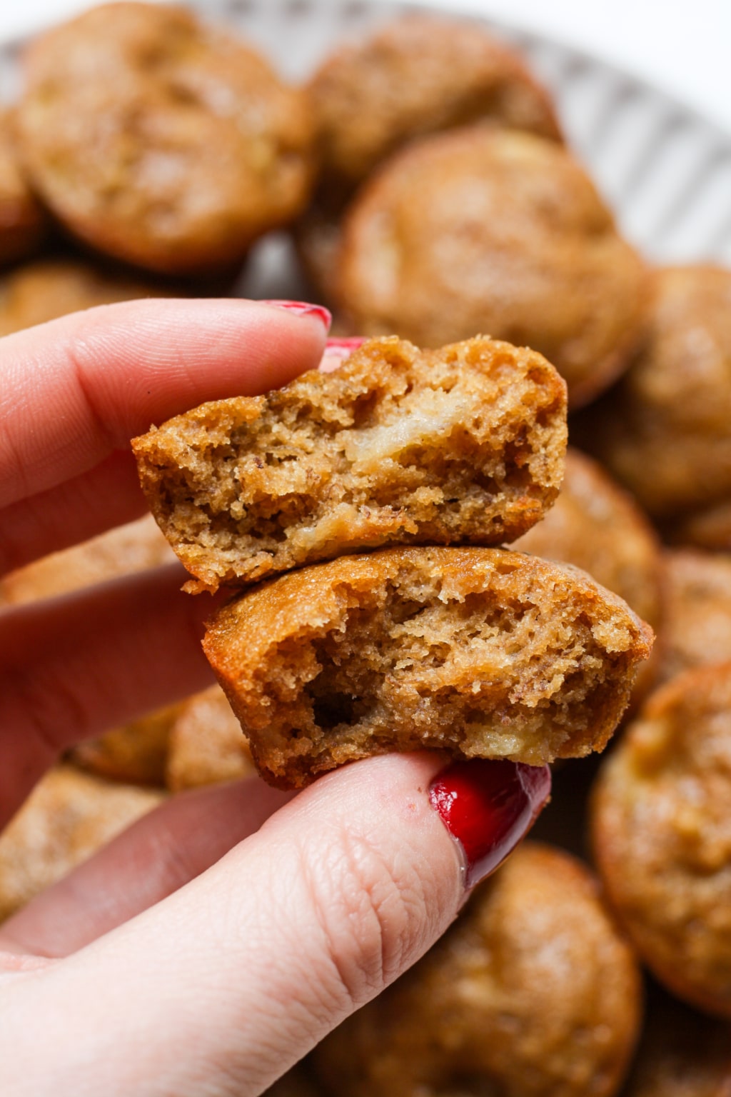 Mini Banana Muffins - Organically Addison