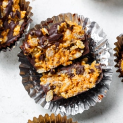 Healthy peanut butter cups.