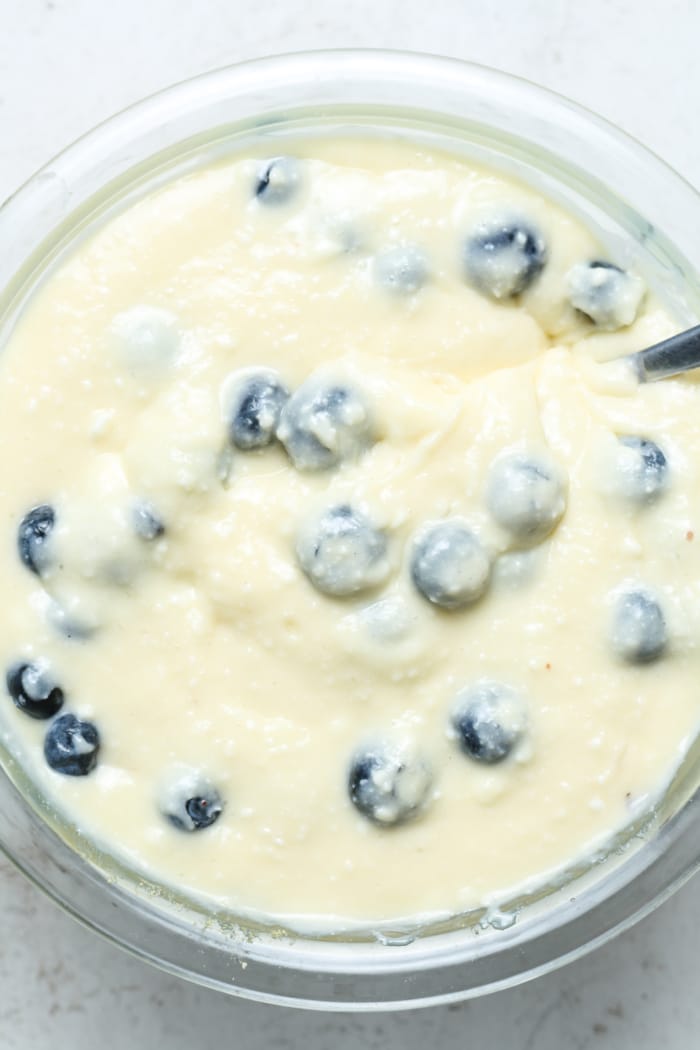 Blueberry creamy mix.