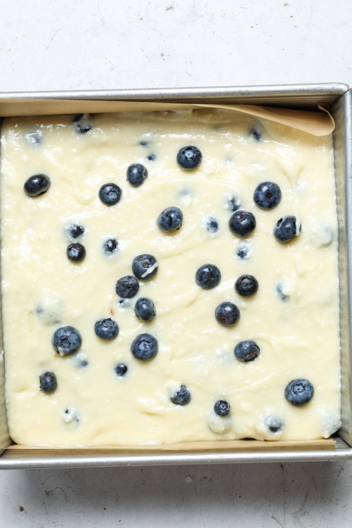 Blueberry cream bars.