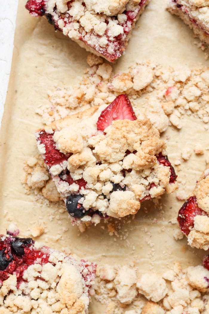 Baked fruit bars.