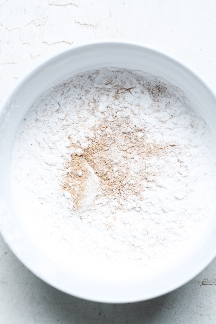 Gluten free flour with spices.