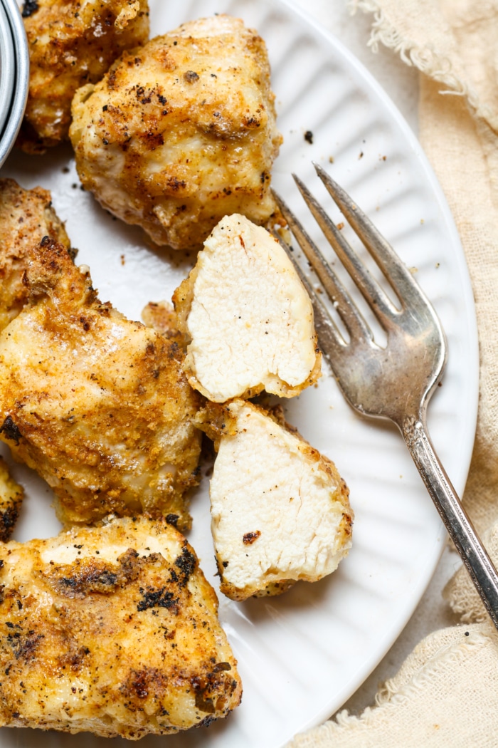 White meat on plate.