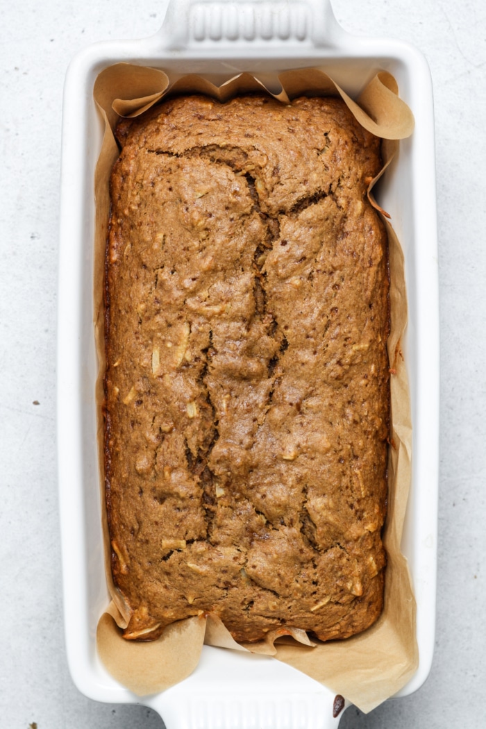 Baked carrot bread.