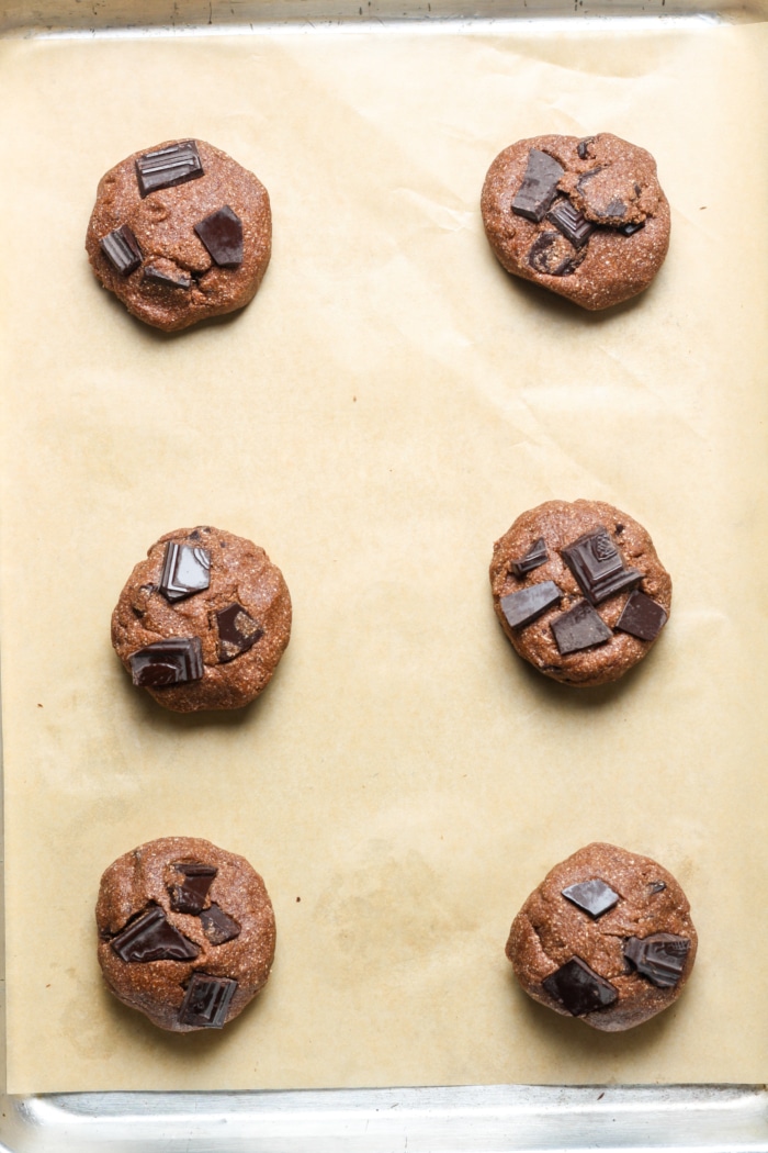 Double chocolate cookie dough balls.