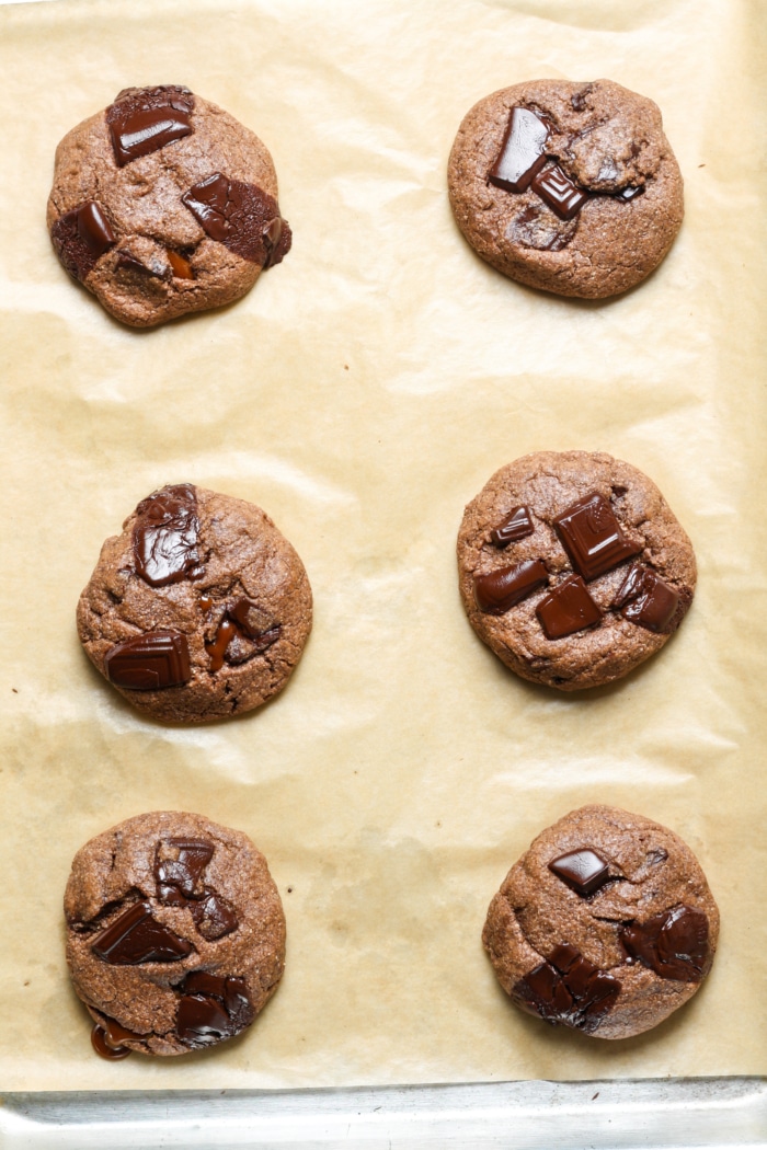 Baked milky way cookies.