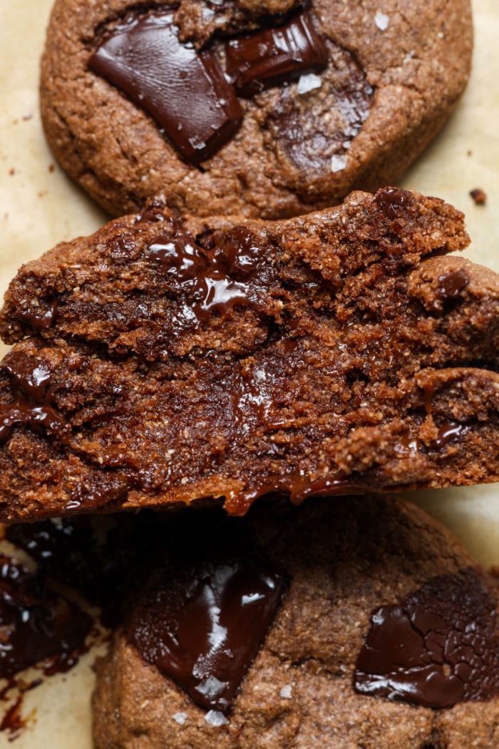 Gooey candy bar cookies.