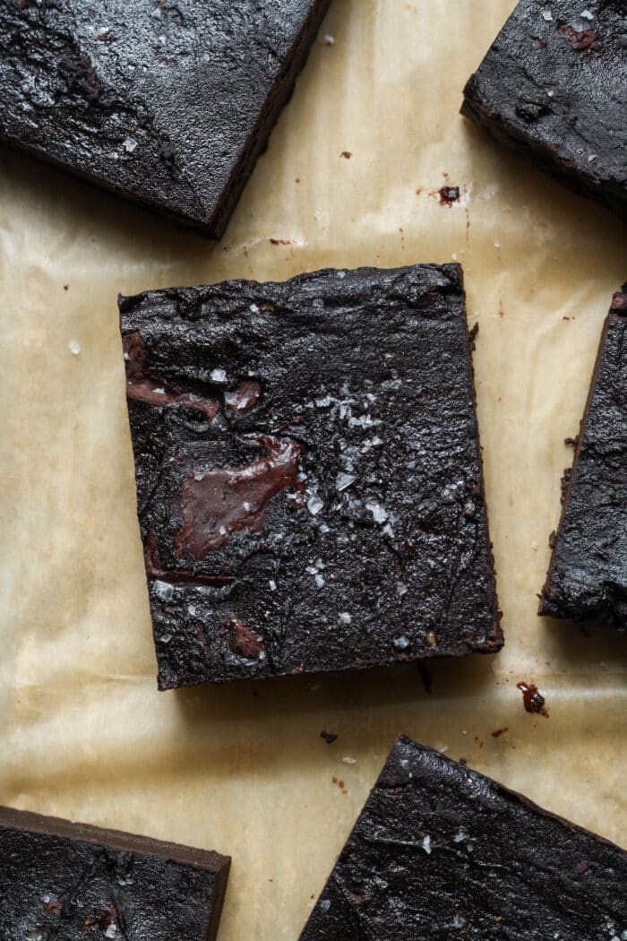 Salty cottage cheese brownie.