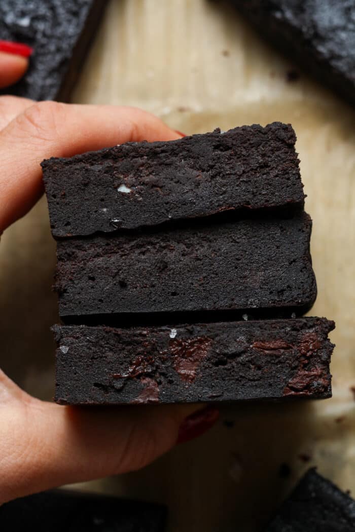 Rich chocolate bar.