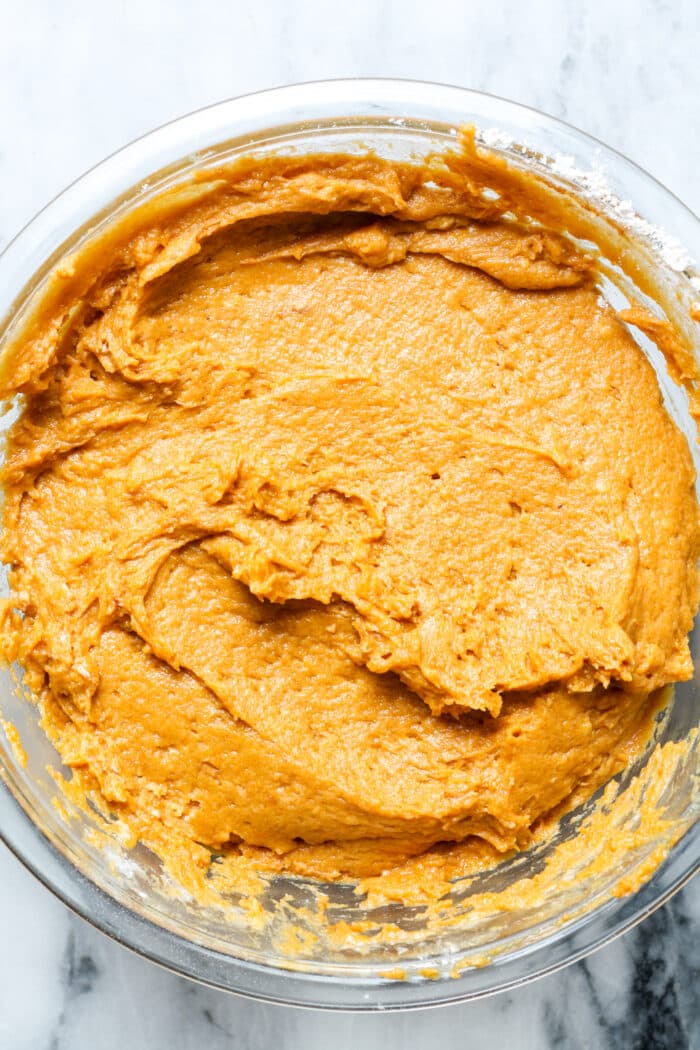 Orange cake batter.