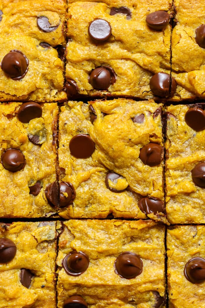 Gluten free pumpkin bars.