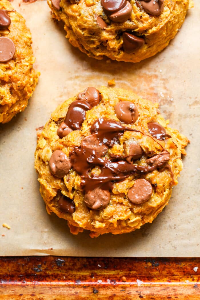 Soft gluten free pumpkin cookies.
