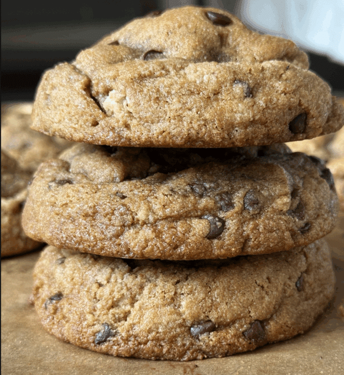 Stack of thick pastries.