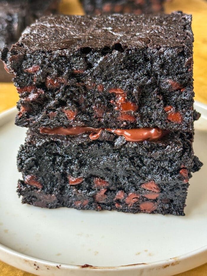 Gooey healthy brownies.