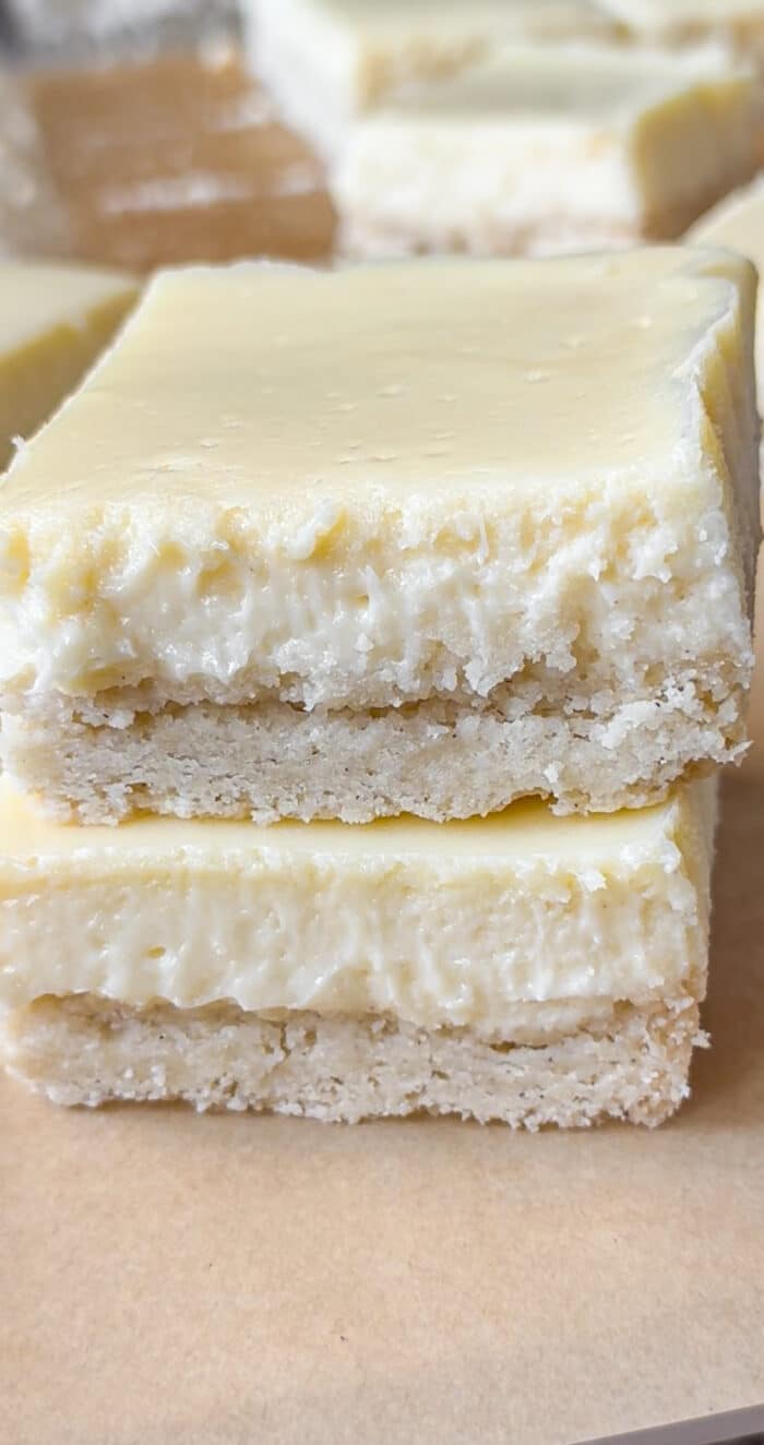 Gluten free cheesecake bars.