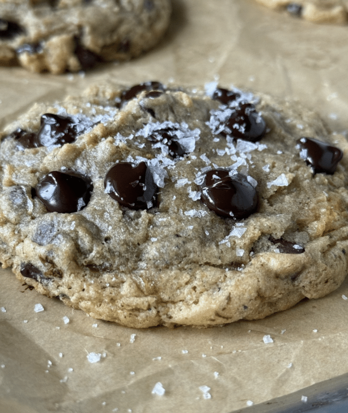 Sea salt on cookies.