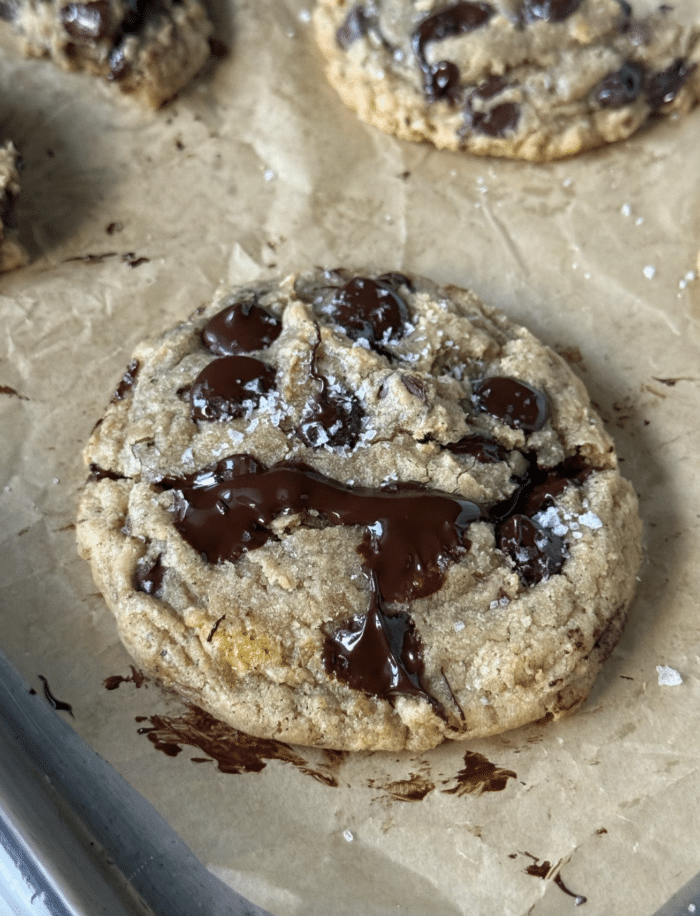 Banana chocolate chip cookies.