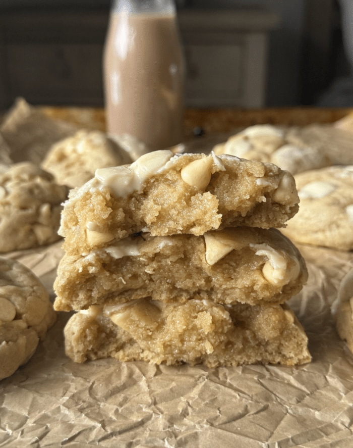 White chocolate chip cookies.