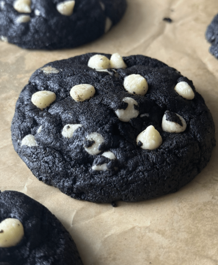Close up of inside out cookies.