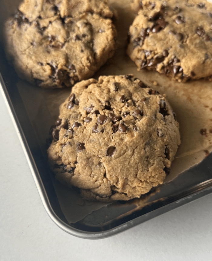 Baked protein cookies.