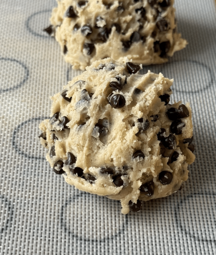 Large scoop of dough.