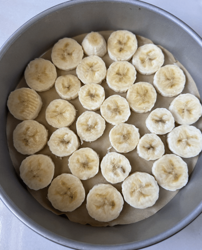 Slices of banana.