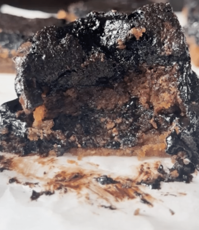 Bite of peanut butter Brookies.