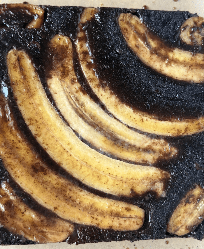 Banana chocolate dessert.